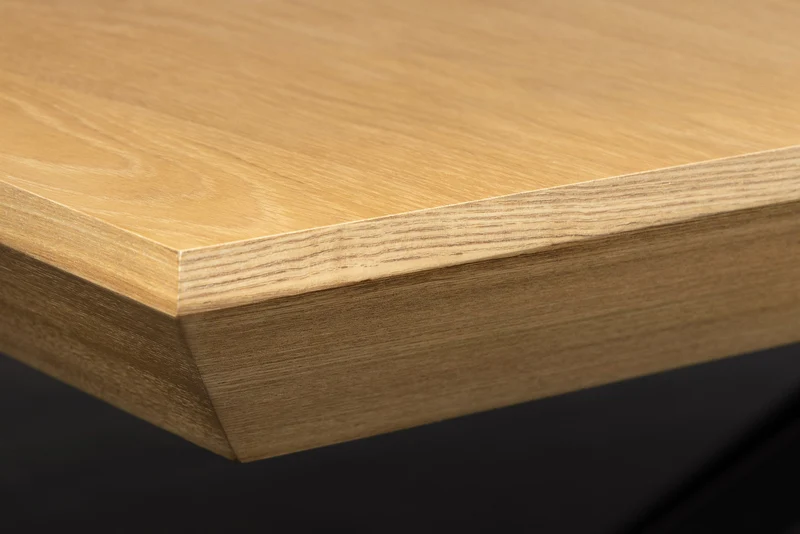 Table à manger extensible GIANT 200-320cm chêne naturel métal noir