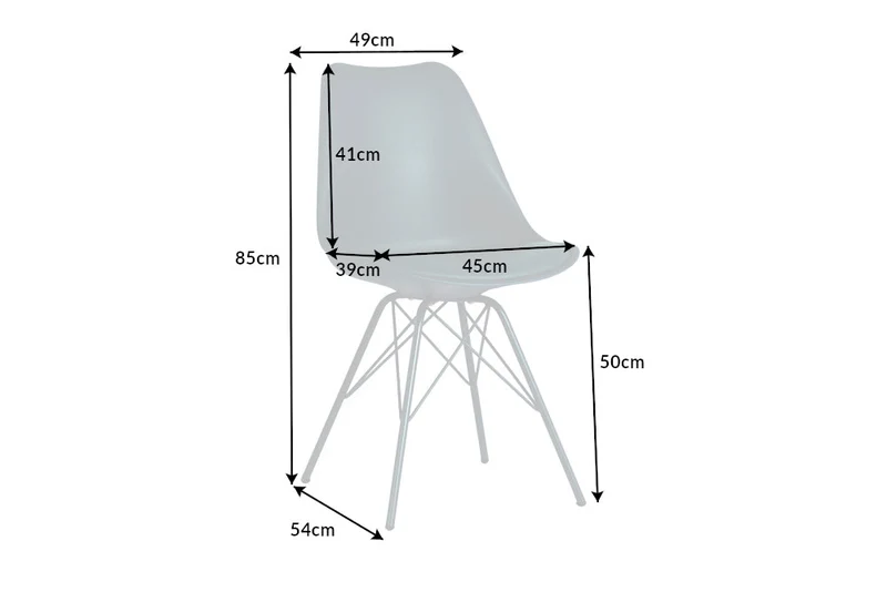 Lot de 2x chaises rétro SCANDINAVIA MEISTERSTÜCK vert foncé