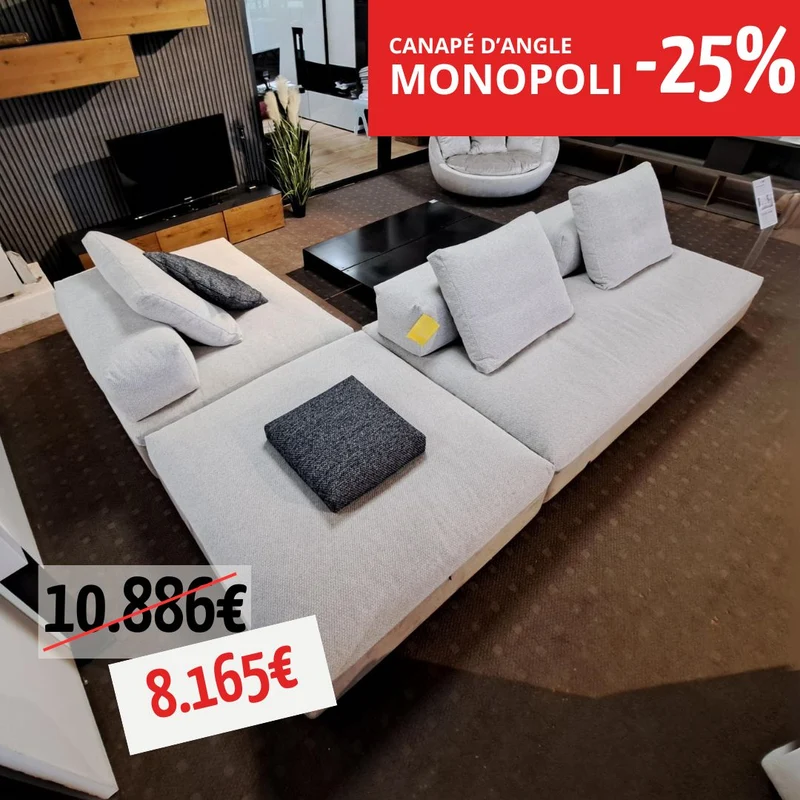 Un canapé d'angle modulaire - Monopoli