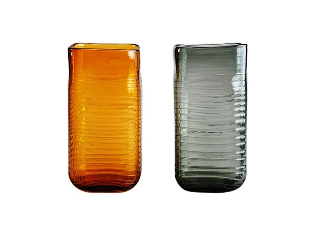 Vase en verre, 15,5x15,5xH30 cm - JAZ