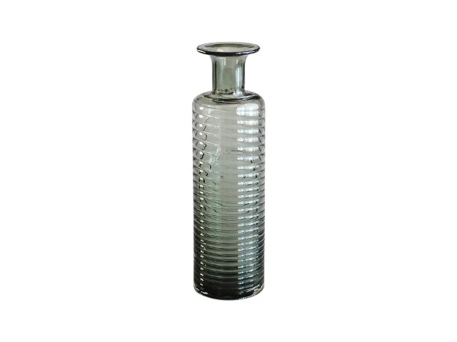 Vase en verre, 10,5x10,5xH39 cm - JAZ
