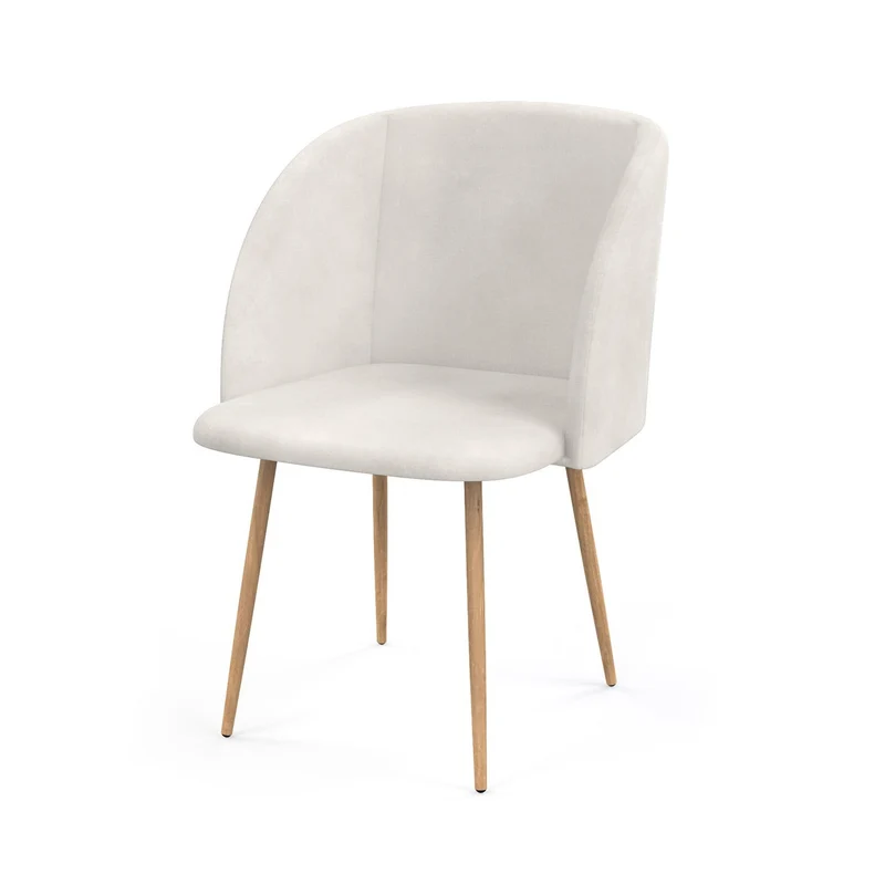 Chaise en velours, 55,5x60xH83 cm - YPOS