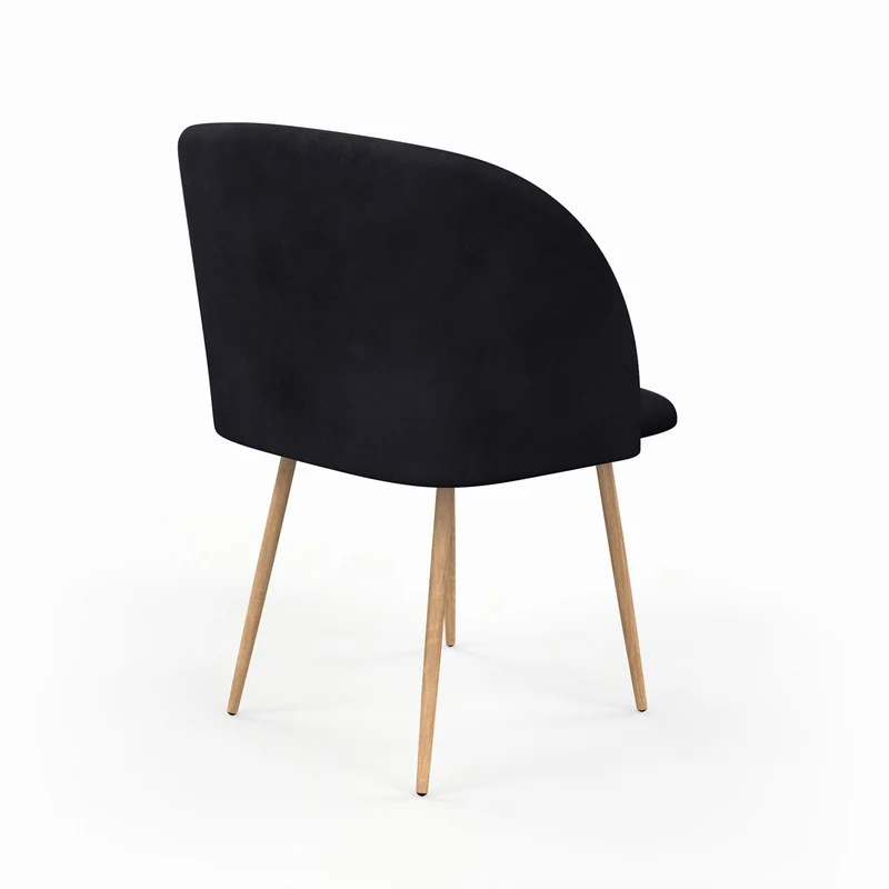 Chaise en velours, 55,5x60xH83 cm - YPOS