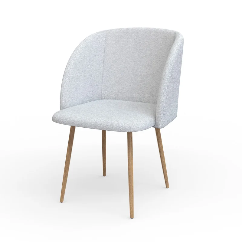Chaise en velours, 55,5x60xH83 cm - YPOS