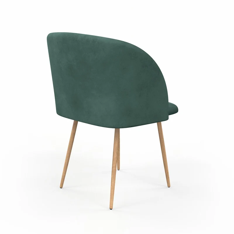 Chaise en velours, 55,5x60xH83 cm - YPOS