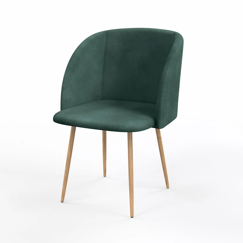 Chaise en velours, 55,5x60xH83 cm - YPOS