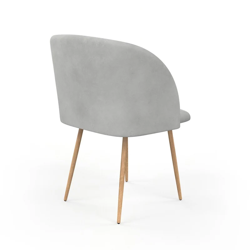 Chaise en velours, 55,5x60xH83 cm - YPOS