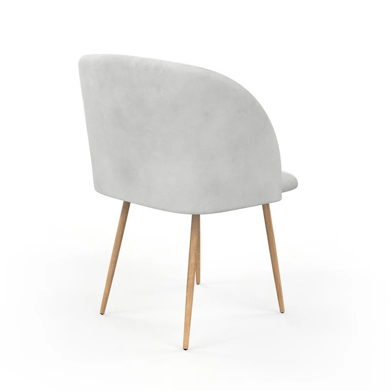 Chaise en velours, 55,5x60xH83 cm - YPOS