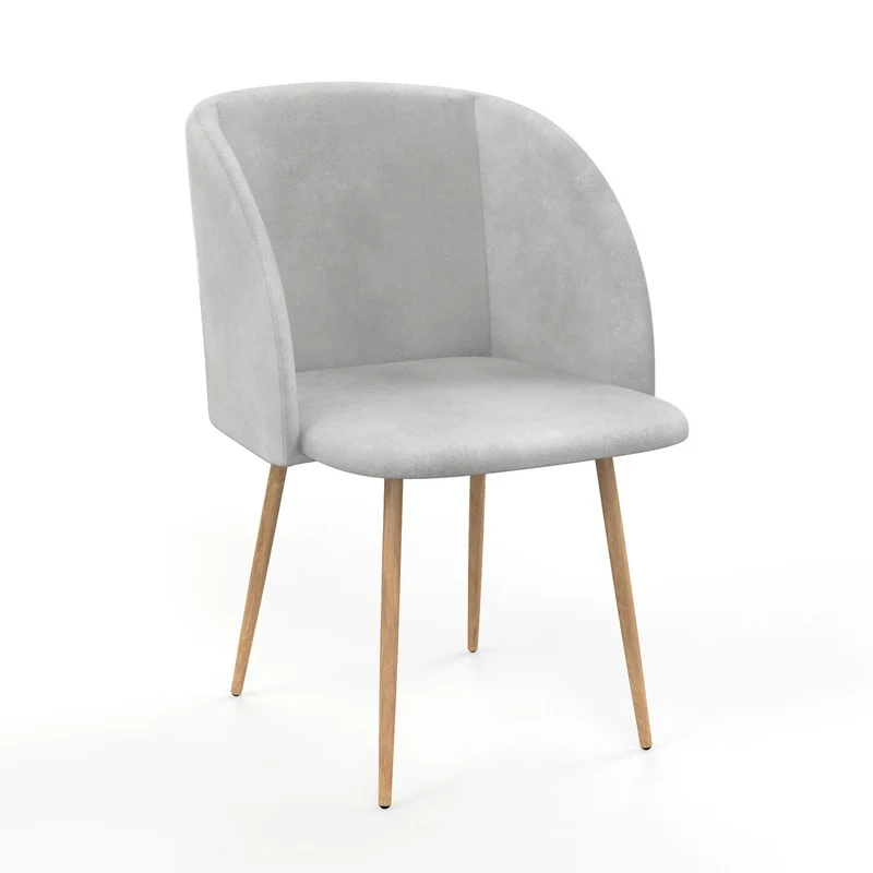 Chaise en velours, 55,5x60xH83 cm - YPOS