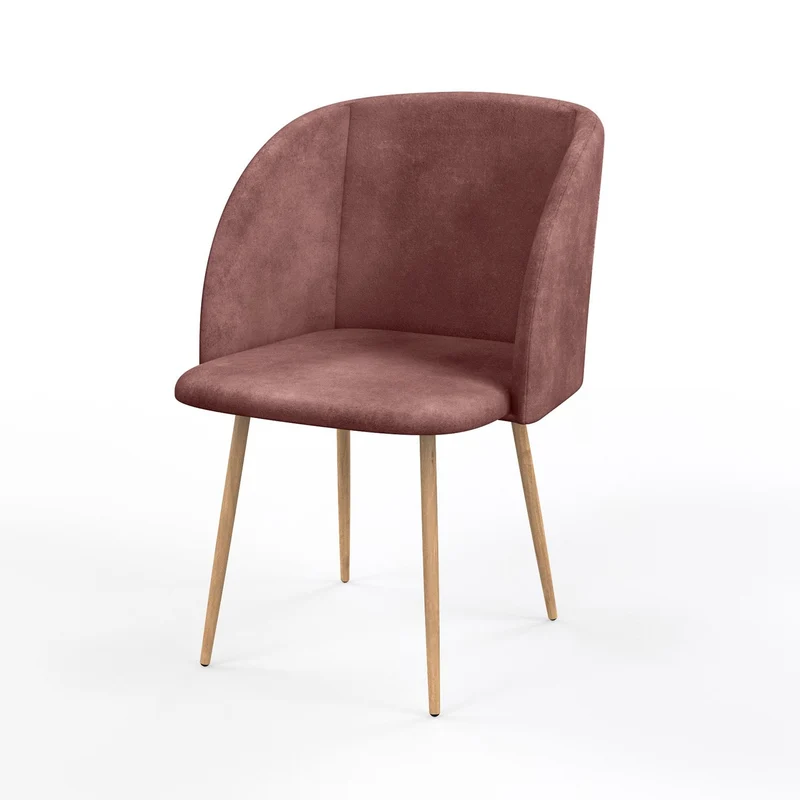 Chaise en velours, 55,5x60xH83 cm - YPOS