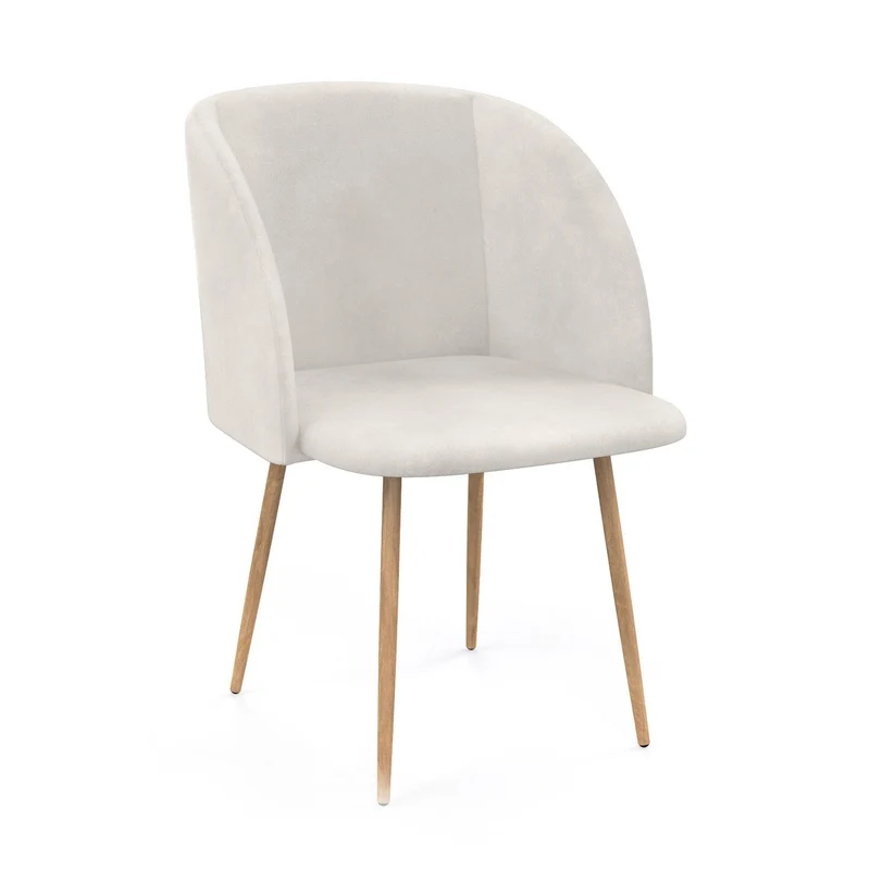 Chaise en velours, 55,5x60xH83 cm - YPOS