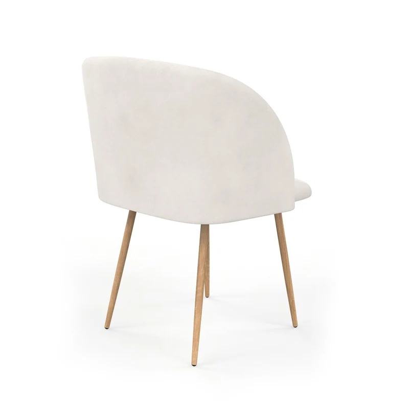 Chaise en velours, 55,5x60xH83 cm - YPOS