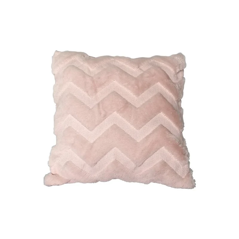 Coussin en peluche avec design en W, 43x43 cm, 400g