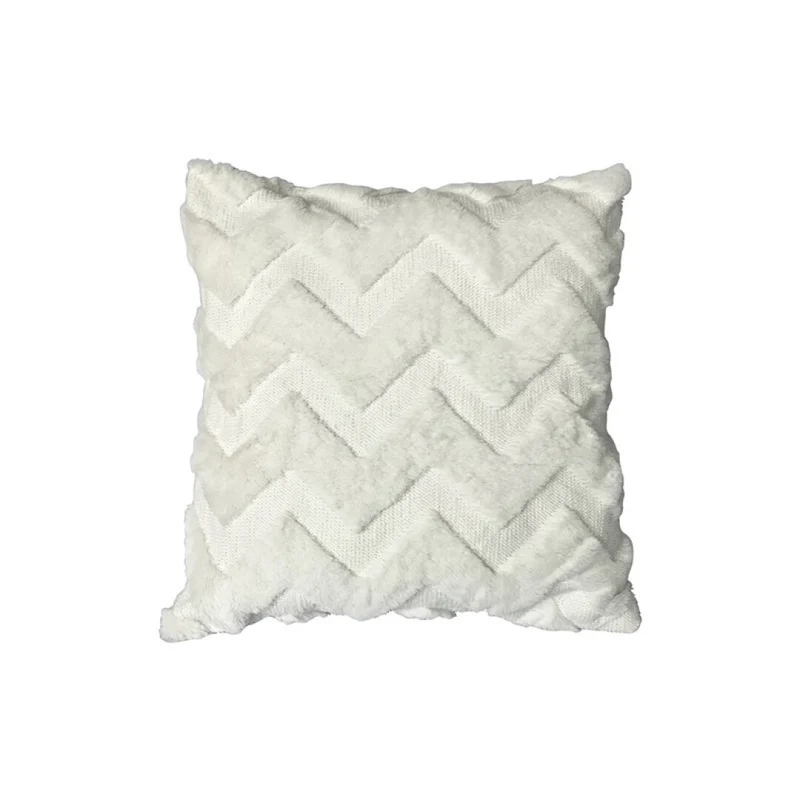 Coussin en peluche avec design en W, 43x43 cm, 400g