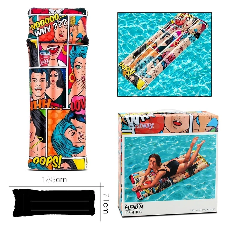 Matelas gonflable pop art 183x71 cm