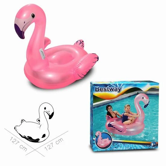 Flamant rose gonflable 127x127 cm