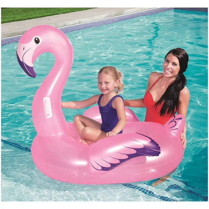 Flamant rose gonflable 127x127 cm