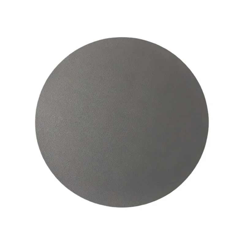 Set de table rond en PU inspiration cuir, D38CM