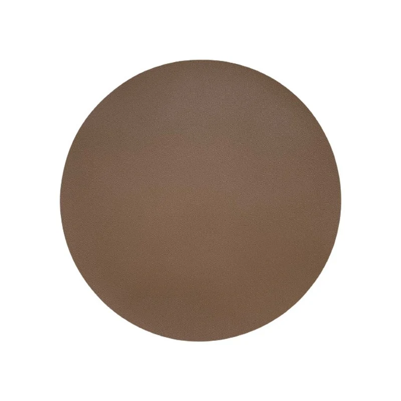 Set de table rond en PU inspiration cuir, D38CM