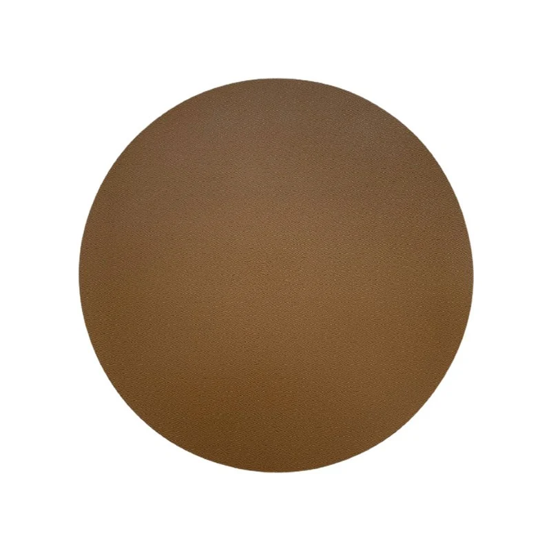 Set de table rond en PU inspiration cuir, D38CM