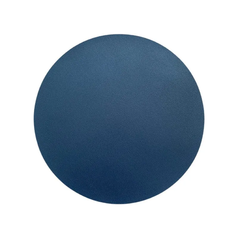 Set de table rond en PU inspiration cuir, D38CM