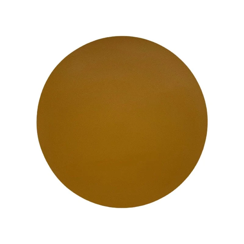 Set de table rond en PU inspiration cuir, D38CM