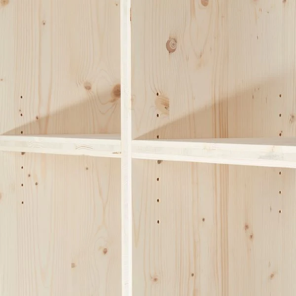 Cube de rangement pin brut 10 niches