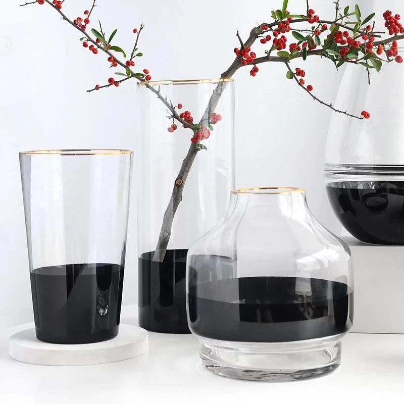 Vase GHANIMA en verre H18 cm