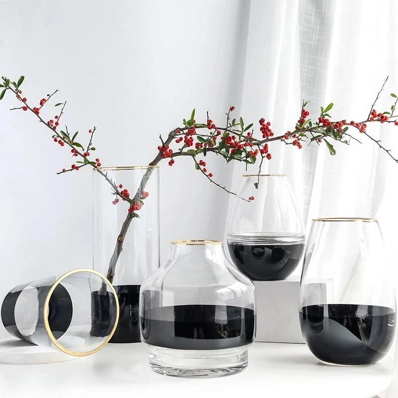 Vase GHANIMA en verre H18 cm