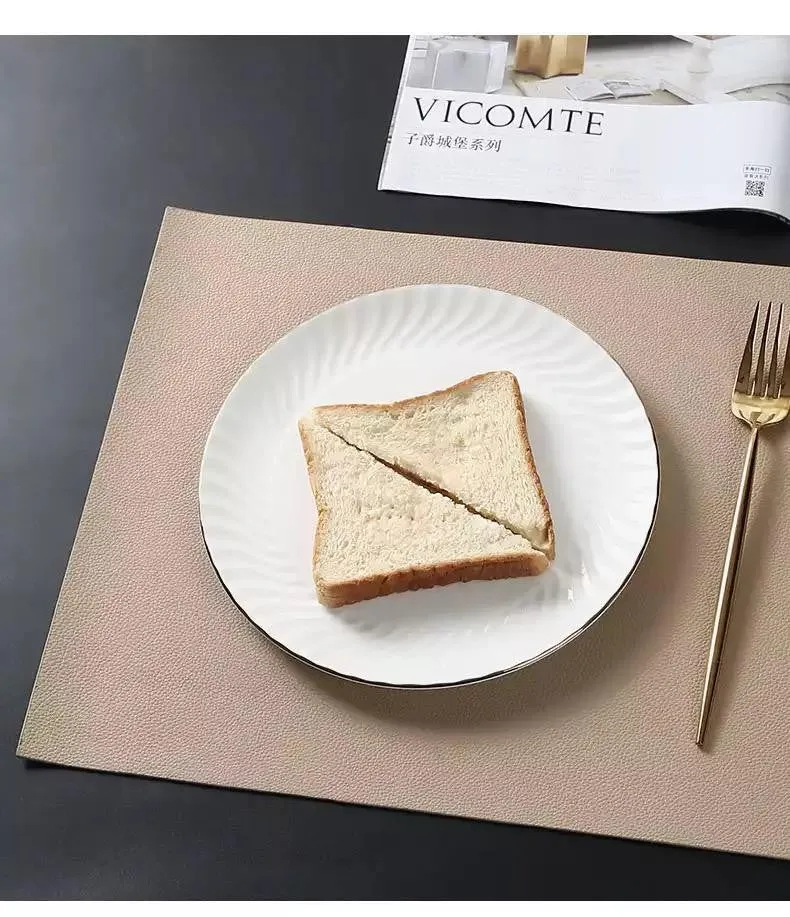 Set de table en CUIR PU lavable, 33x46 cm