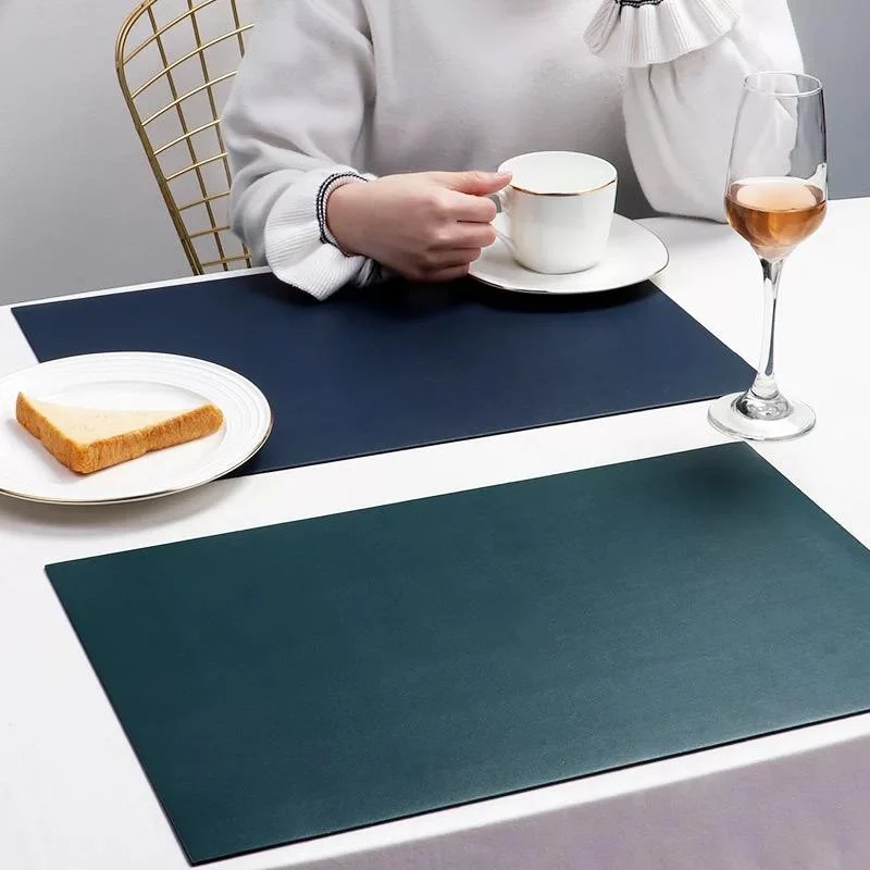 Set de table en CUIR PU lavable, 33x46 cm