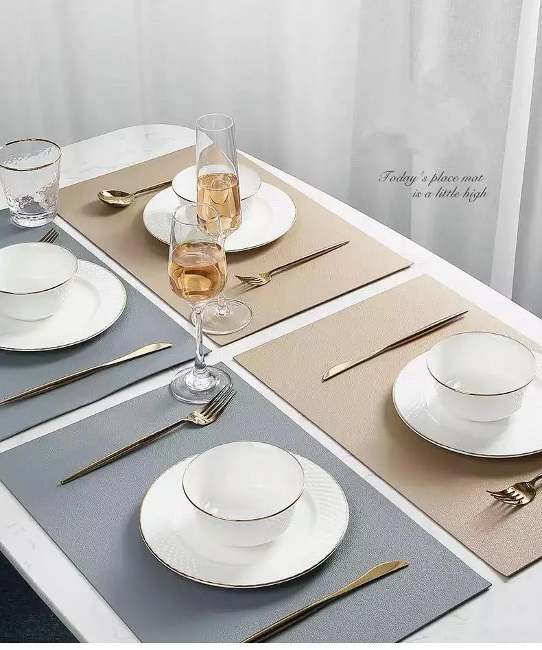 Set de table en CUIR PU lavable, 33x46 cm