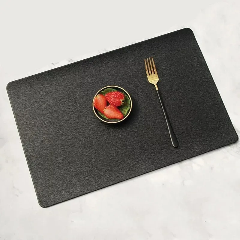 Set de table en CUIR PU lavable, 33x46 cm