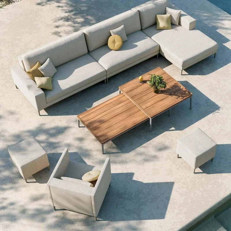 Table de salon ZENDO SENSE Lava - 96x96x35