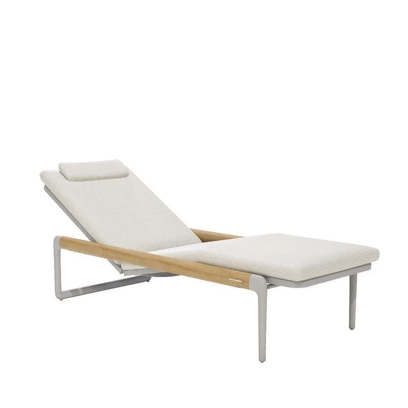 Chaise longue de jardin FLOWS teck