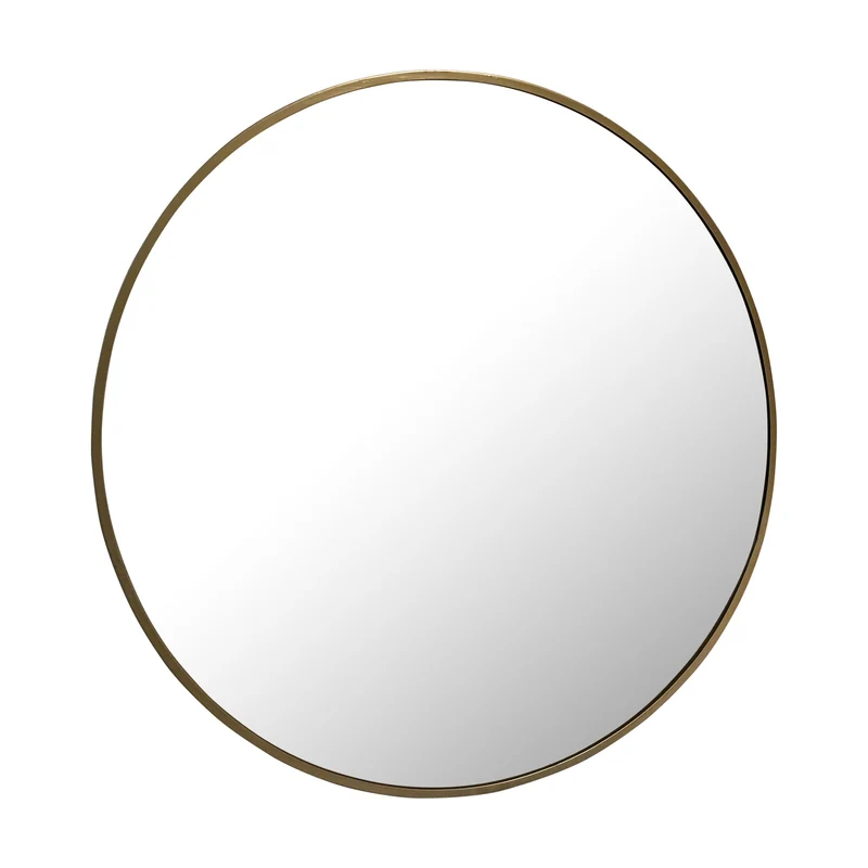 Miroir rond LUCAS métal D80x1,5 cm