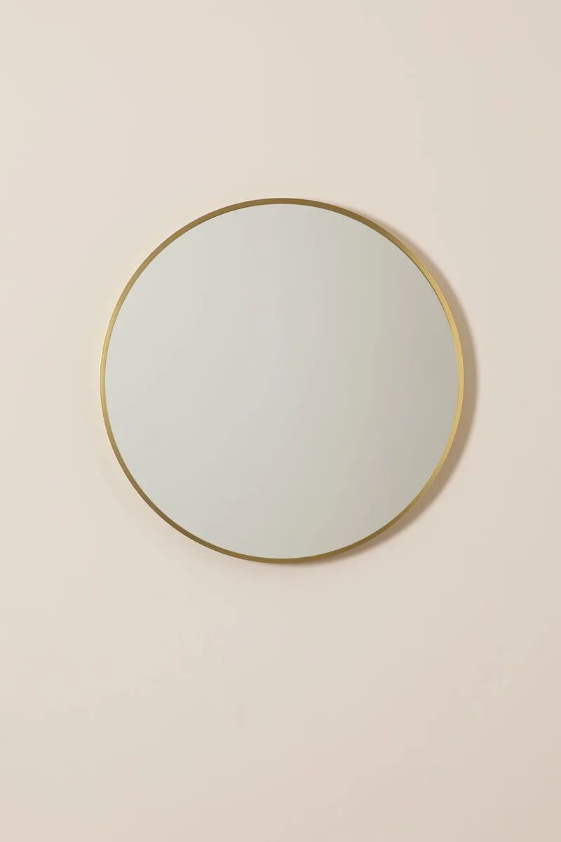 Miroir rond LUCAS métal D80x1,5 cm
