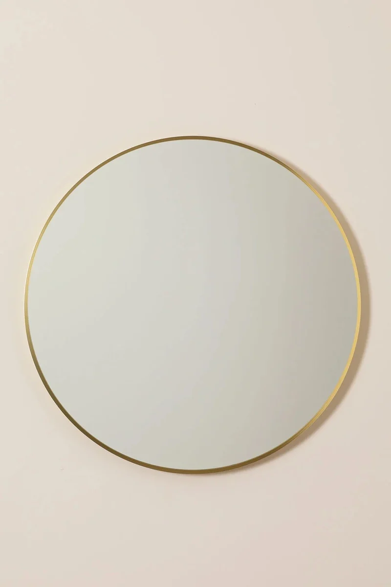 Miroir rond LUCAS métal D80x1,5 cm