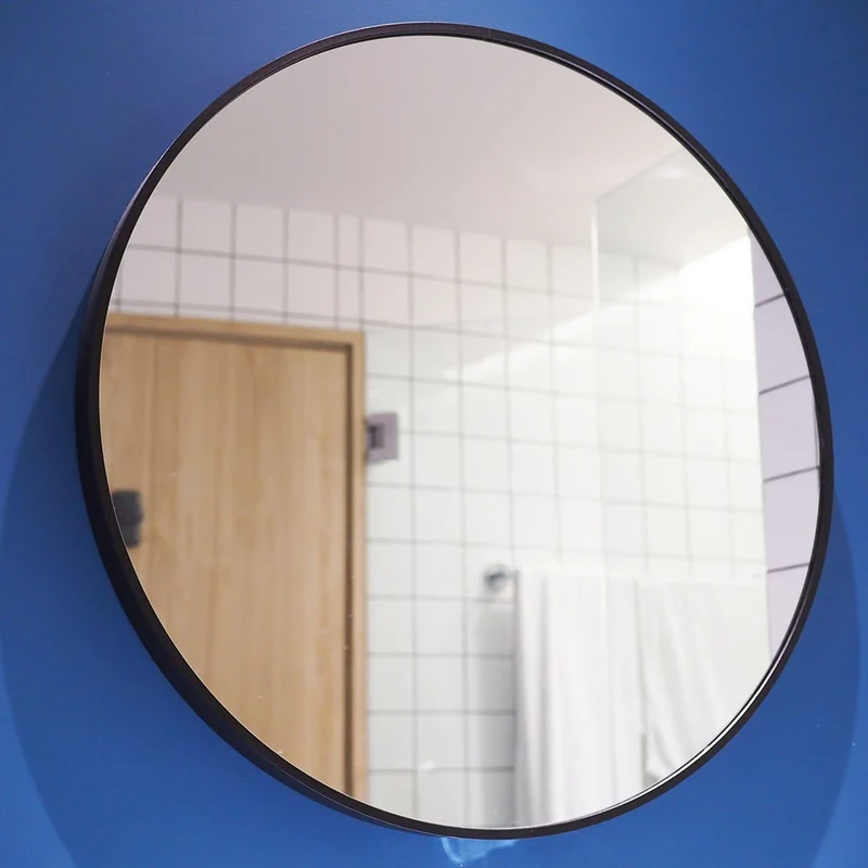 Miroir rond LUCAS métal D80x1,5 cm