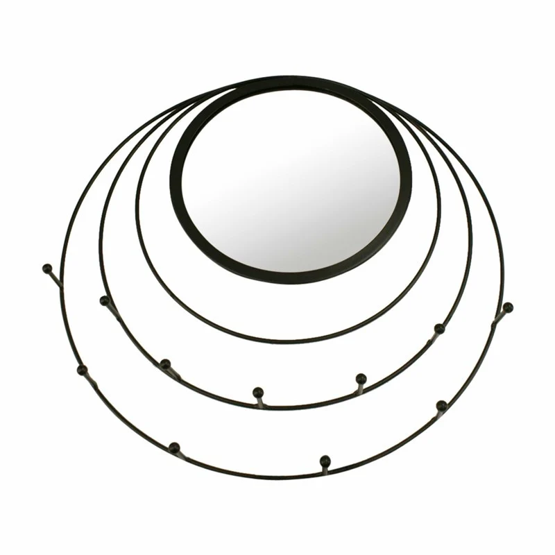 Miroir en métal Noir