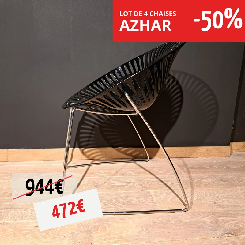 LOT DE 4 chaises - Azhar