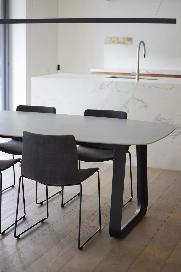 Table fixe OU EXTENSIBLE - Joli - Curve faux elyps