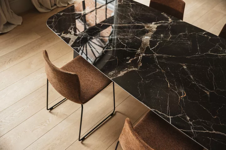Table fixe OU EXTENSIBLE - Joli - Curve faux elyps