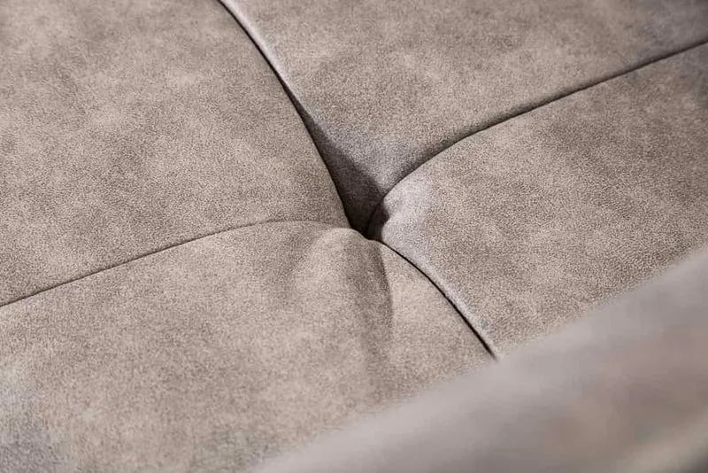 Lot de 2x chaises design exclusive LOFT microfibre vintage taupe avec accoudoir