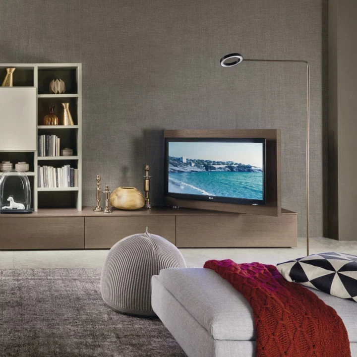 Meuble TV - Intégration Bibliothèque - Roto