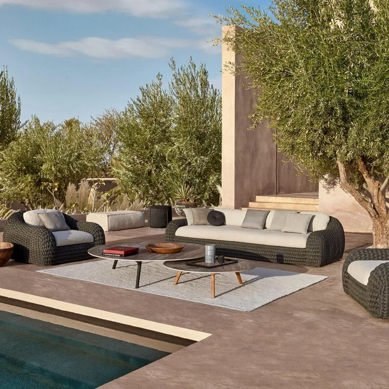 Canapé de jardin KOBO 3 places - Anthracite