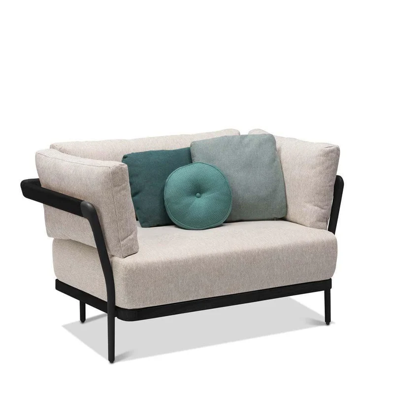 Fauteuil de jardin FLOWS - Noir/Teck Nero