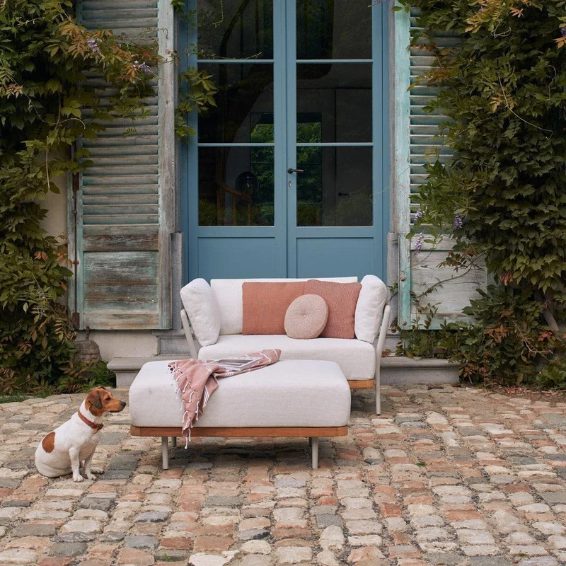 Tabouret de jardin FLOWS Grand format - Flint/Teck