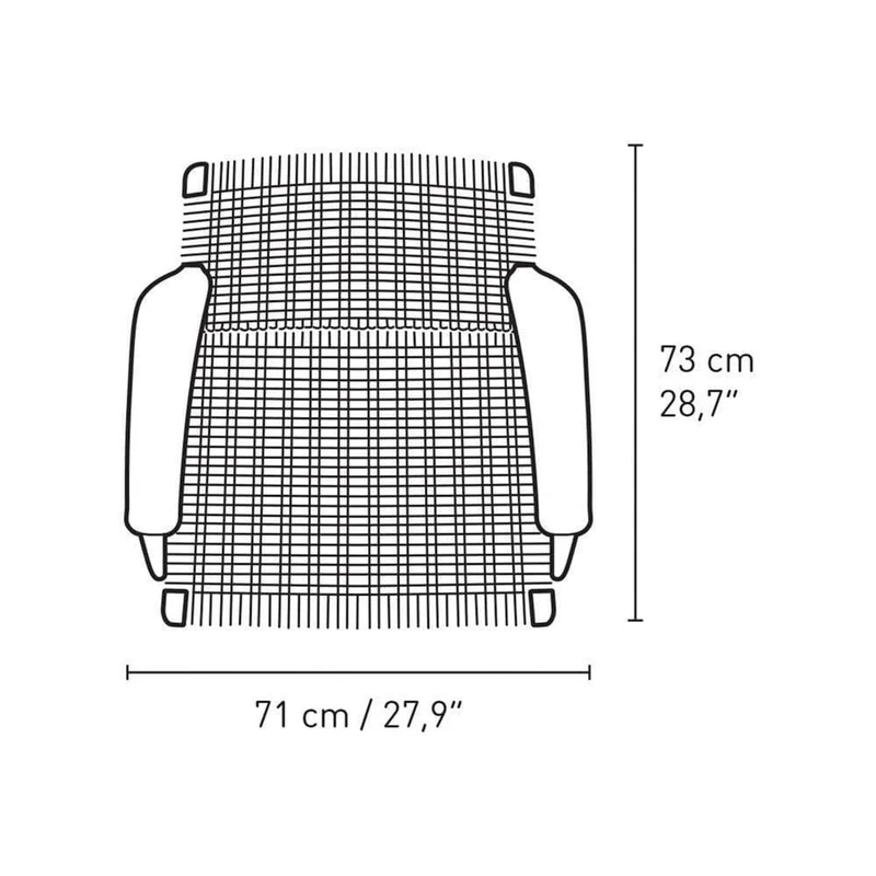 Fauteuil CH25 - Noyer