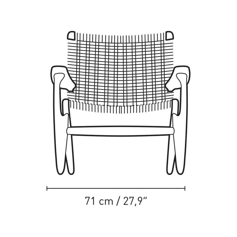 Fauteuil CH25 - Noyer